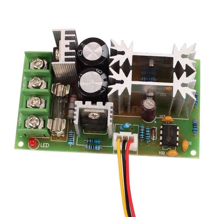 Variator regulator de turatie motor cc PWM 20A 10-60V -control regulat