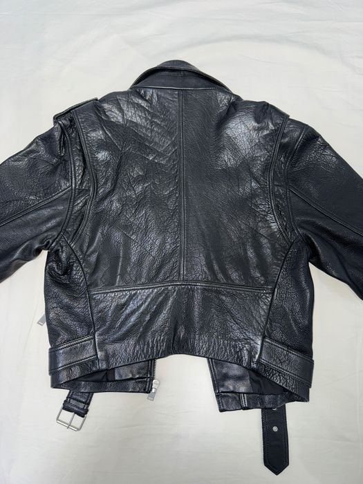 Geaca Biker din piele. 100% piele. Marimea M. Zara.
