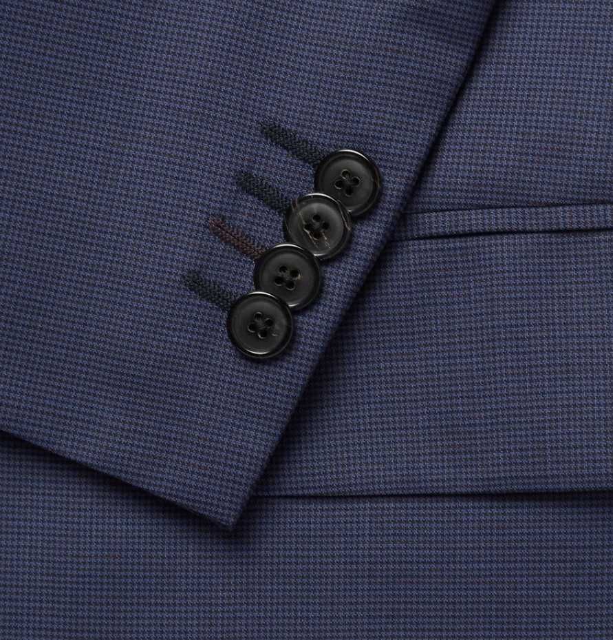 Sacou blazer 42 L slim Massimo Dutti NOU lana Finest Italian albastru