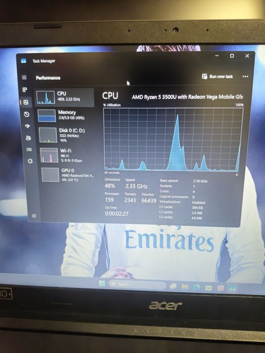 Vând Laptop Acer Aspire 3 office / gaming