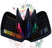 Set 120 creioane colorate cu penar 2 carti colorat desenat kit desen