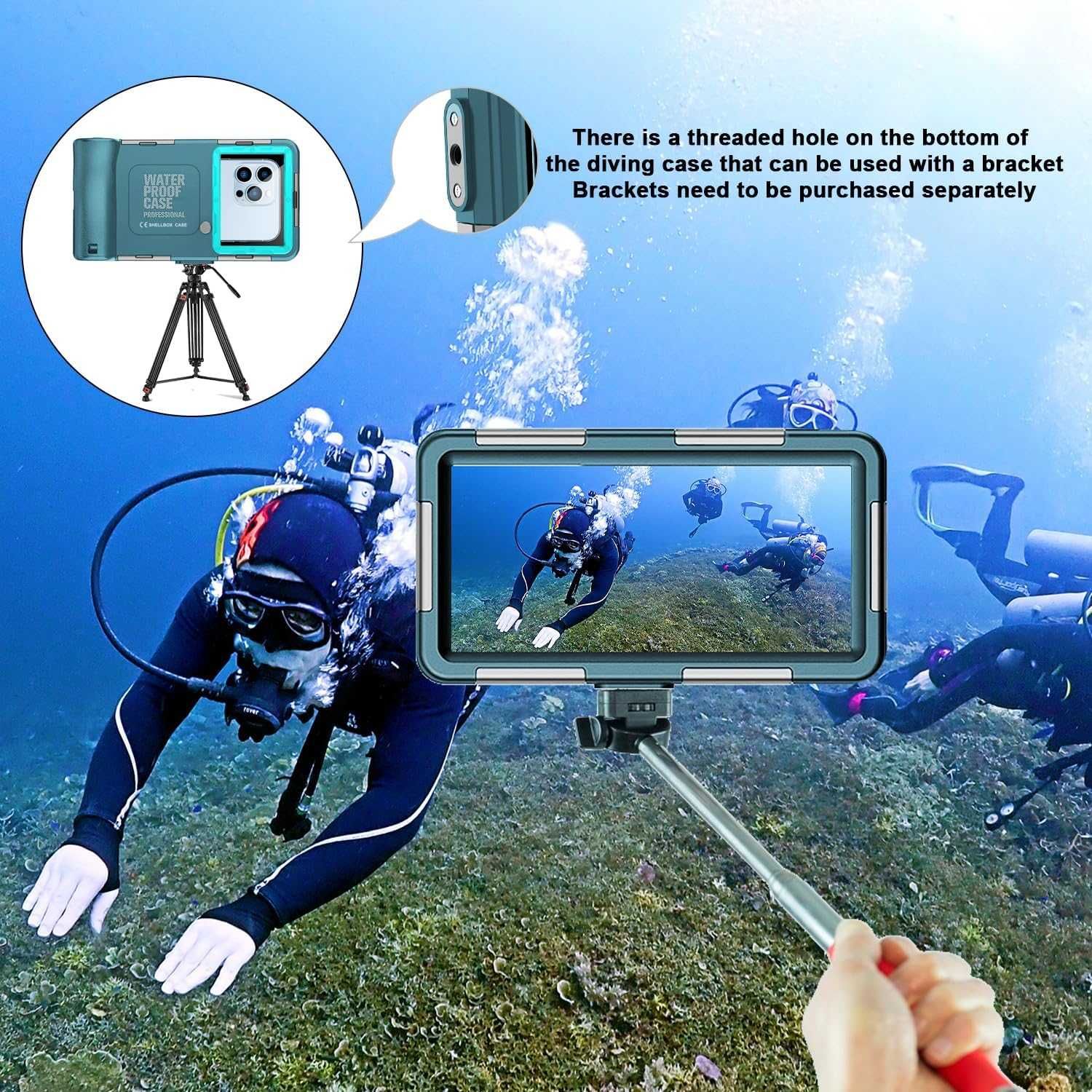 Husa waterproof pentru Iphone Samsung Motorola etc filmari subacvatice