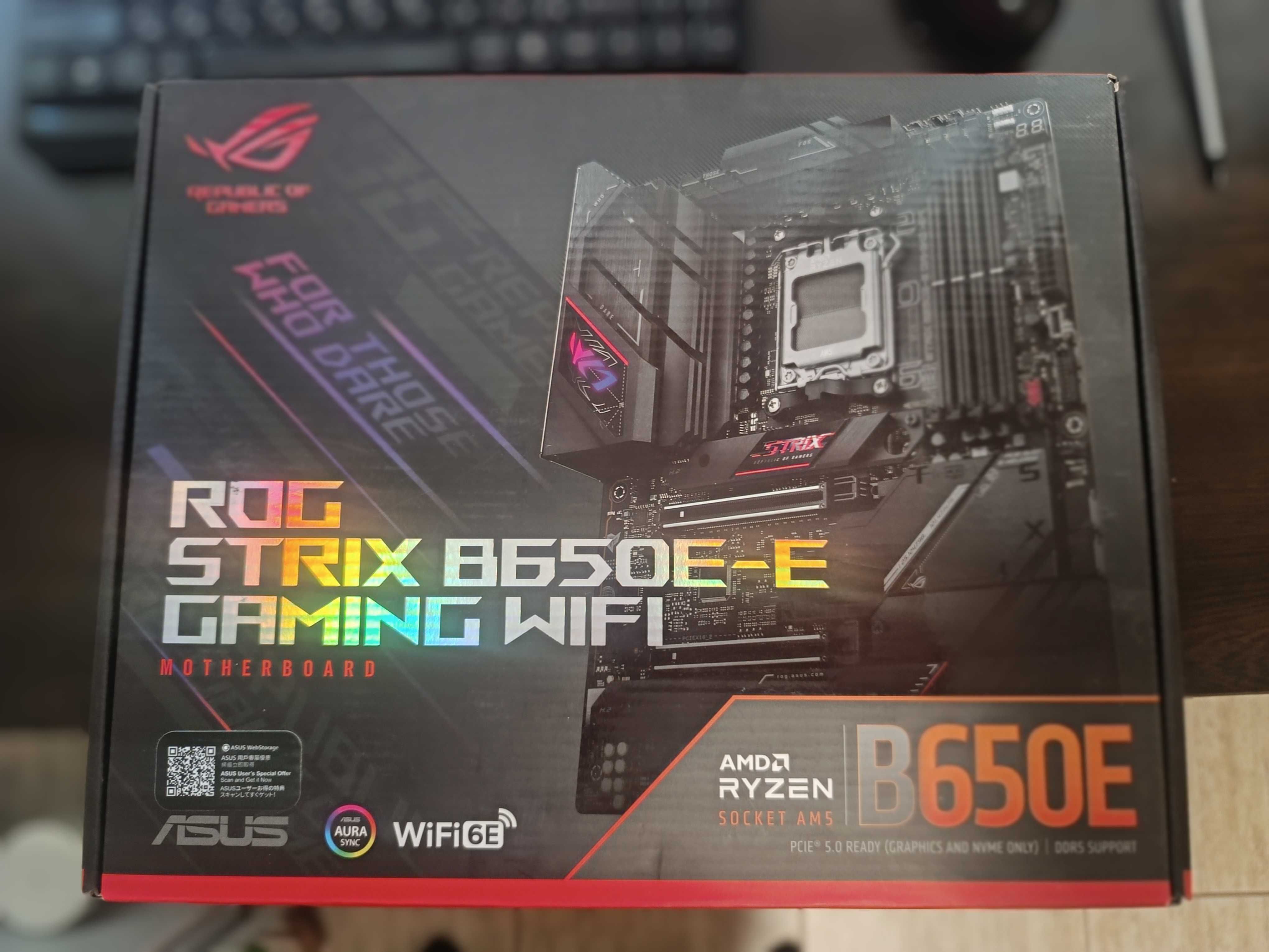 Дънна платка ASUS ROG STRIX B650E-E GAMING WIFI - AMD AM5 сокет