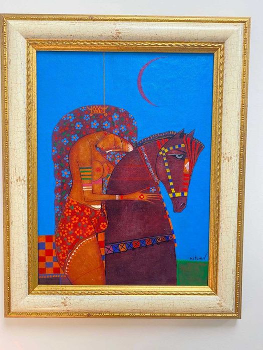 Петър Мичев Педро, картина масло