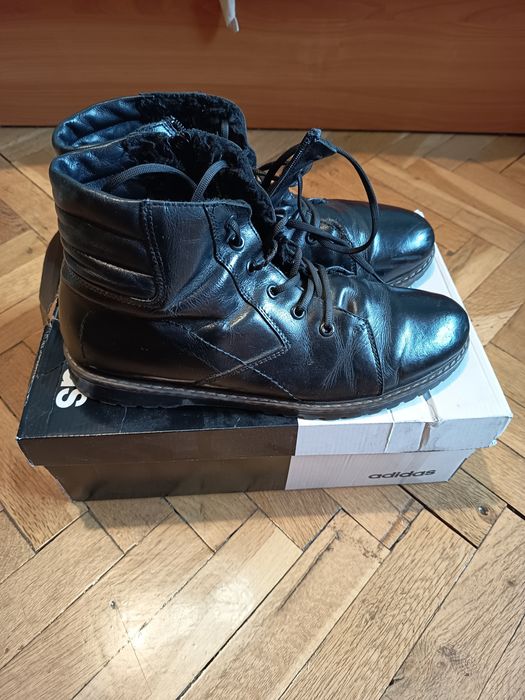 Мъжки боти от естествена кожа (набук)