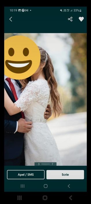 Rochie de mireasa foarte frumoasa  stil sirenă