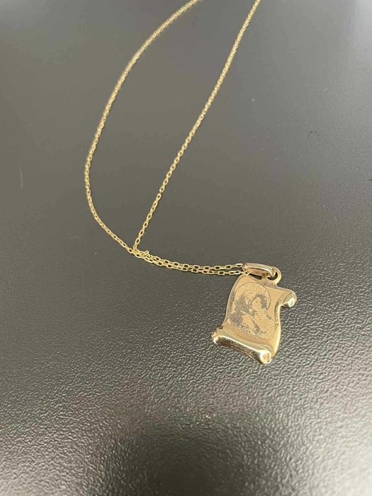 златен синджир с висулка икона 2.02 гр 14к 585пч