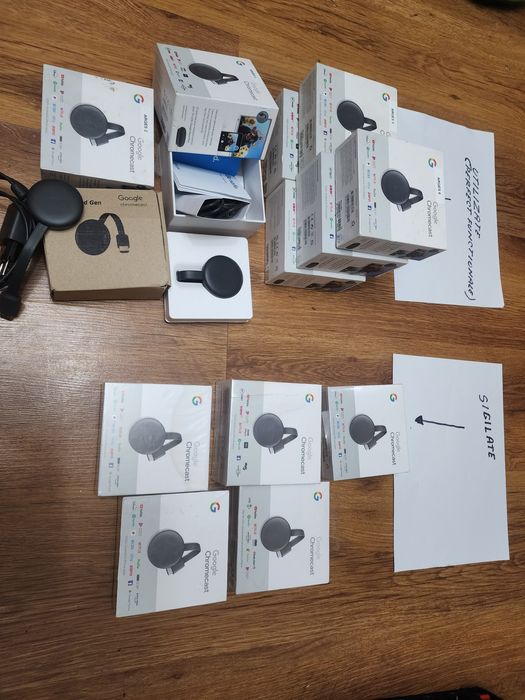 Media Player Google Chromecast 3, Full HD, Wi-Fi, negru, original