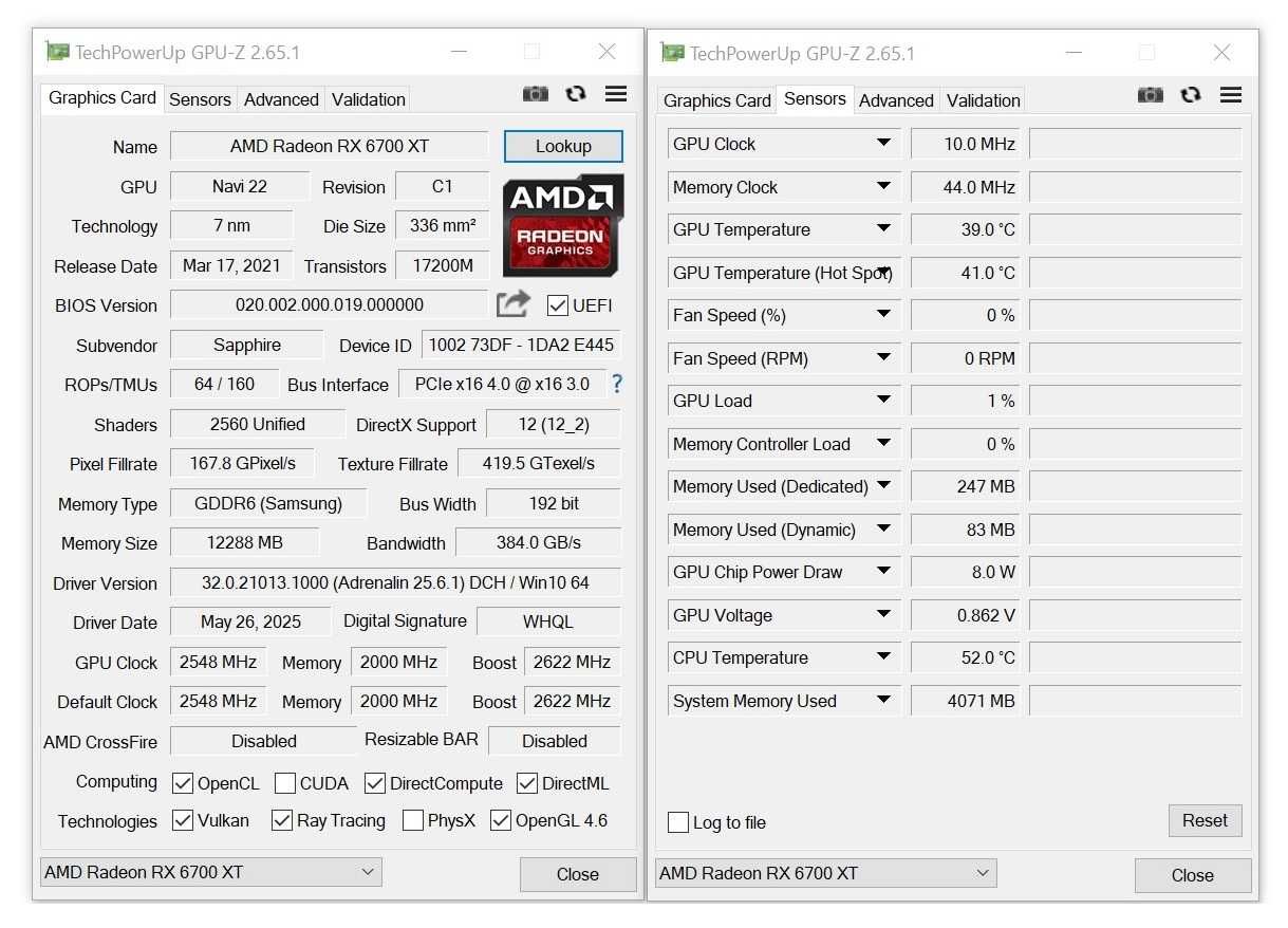ТОП състояние Видео карта GPU Sapphire NITRO+ RX 6700 XT 12GB GDDR6