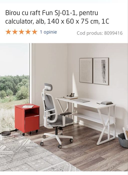 Birou minimalist, gaming