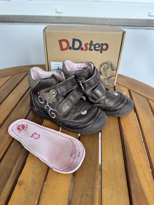 Dd Step 24 номер кожени обувки , детски боти