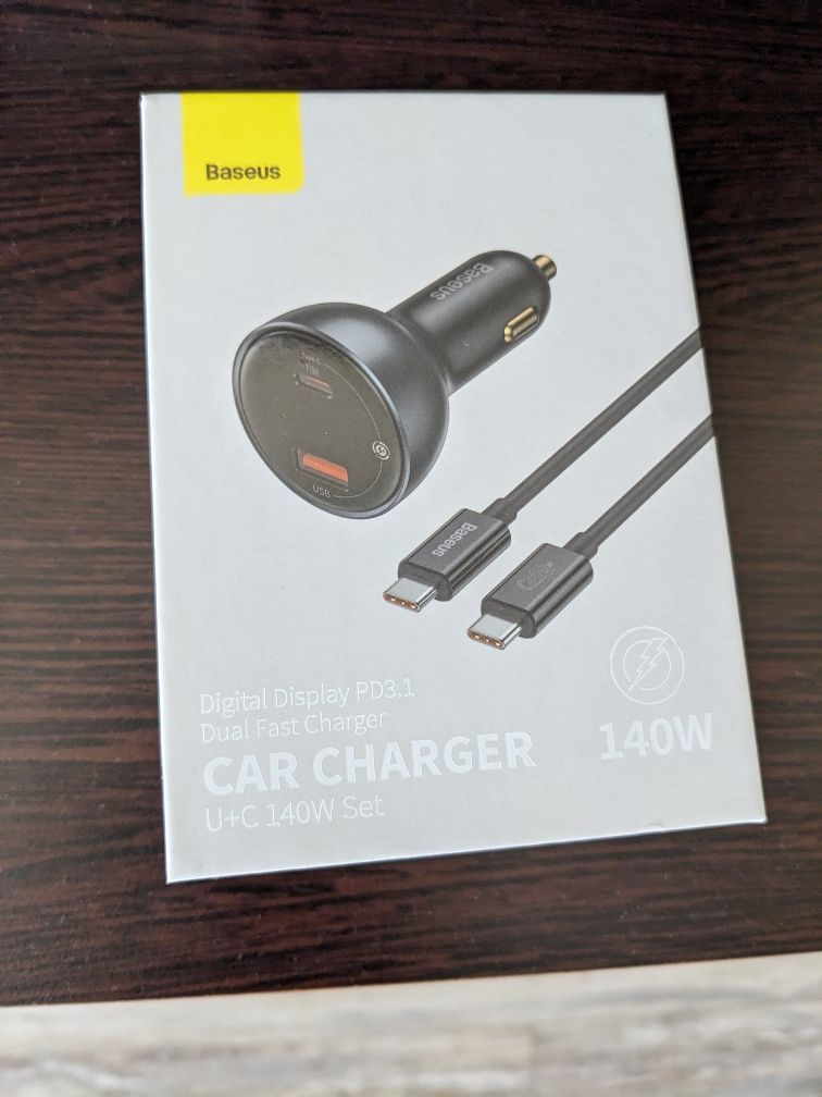 Baseus 140w supreme зарядно за телефон за кола