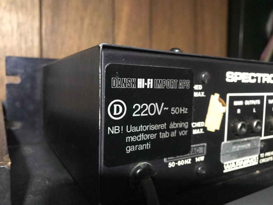 Spectro Acoustic 217 pramplificator