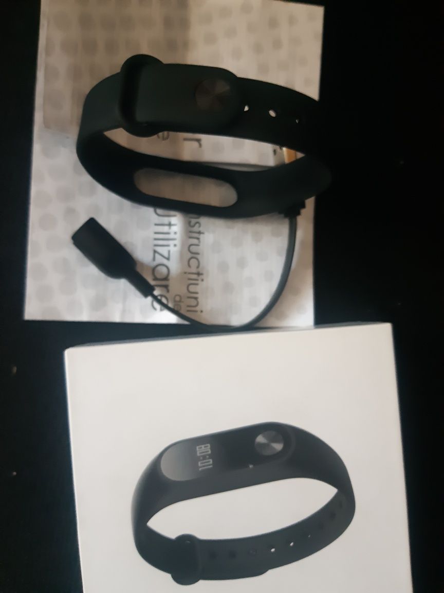 curea bratara fitness Xiaomi MiFit  MiBand 2 încărcător, cutie, manual