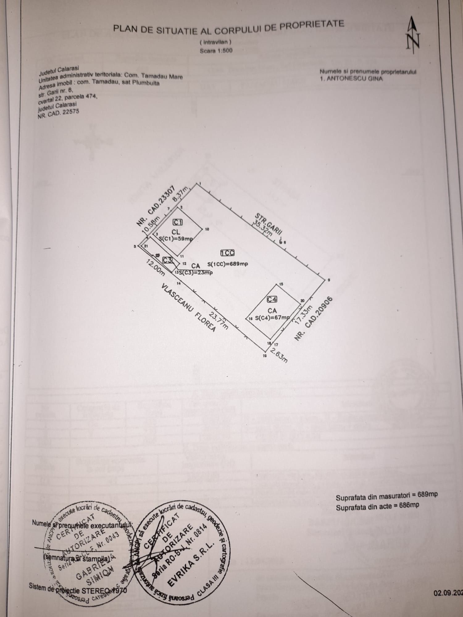 Casa de vânzare parter+mansarda locuibila pe teren de 700mp