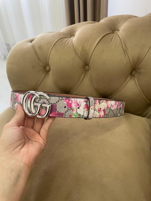 Curea Gucci imprimeu floral