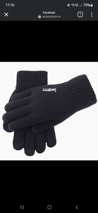 Manusi de iarna compatibile cu touch-screen pentru orice telefon