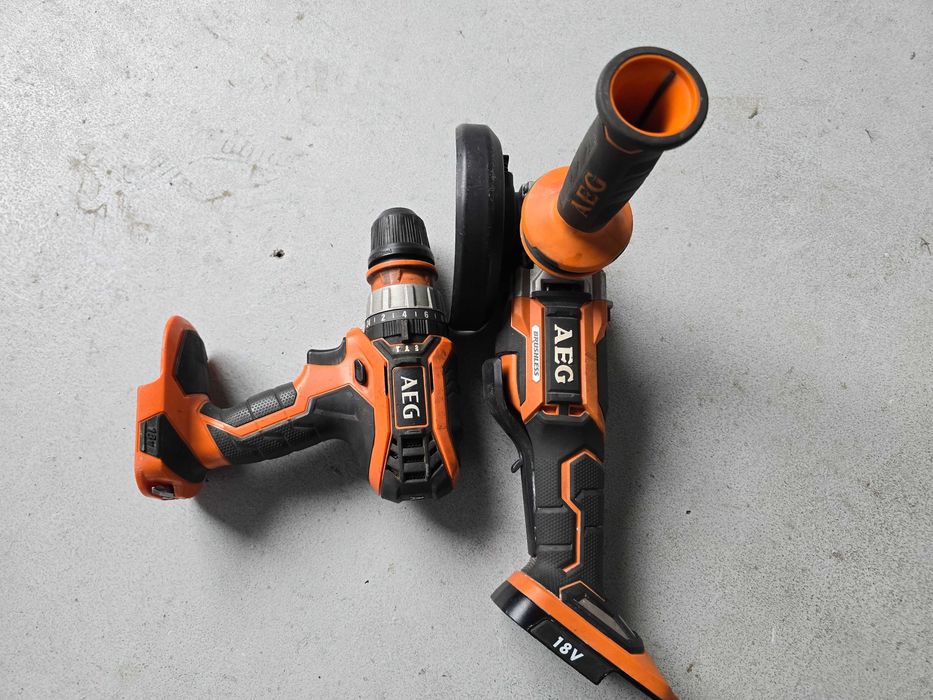 Set filetanta și polizor unghiular AEG 18v