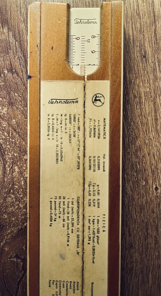 Set rigle rigla matematice anii 70 Tehnolemn Timisoara cutie originala