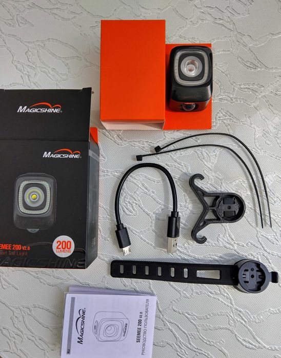 Супер ярък заден велостоп със стоп функция Magicshine SeeMee 200 V2