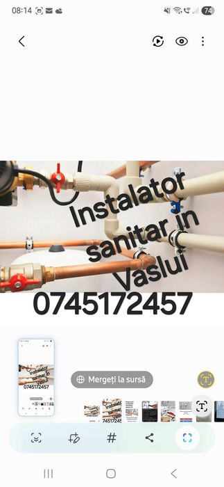 Instalator sanitar in Vaslui