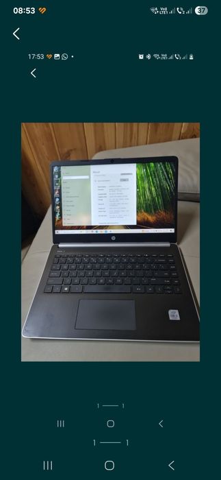 Laptop HP, i3-1005G1, ram 16gb, ssd 512gb