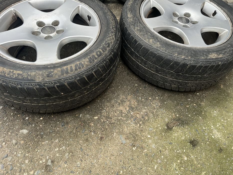 Jante aliaj aluminiu R17 5x112 8J x 17H2 cu anvelope 225/55R17