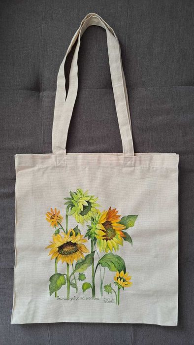 Ръчно рисувани памучни чанти и тениски