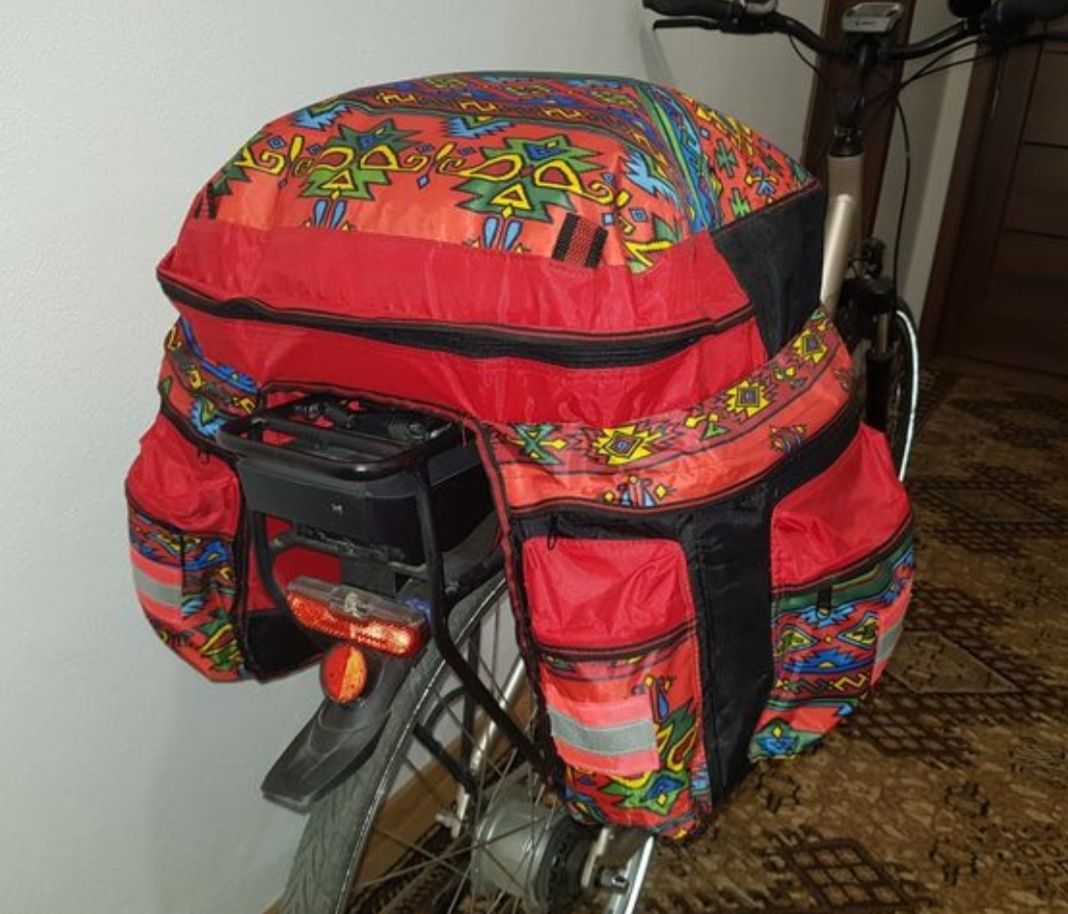 Geanta nouă bicicleta, moped 2 + 1, coburi impermeabile unisex