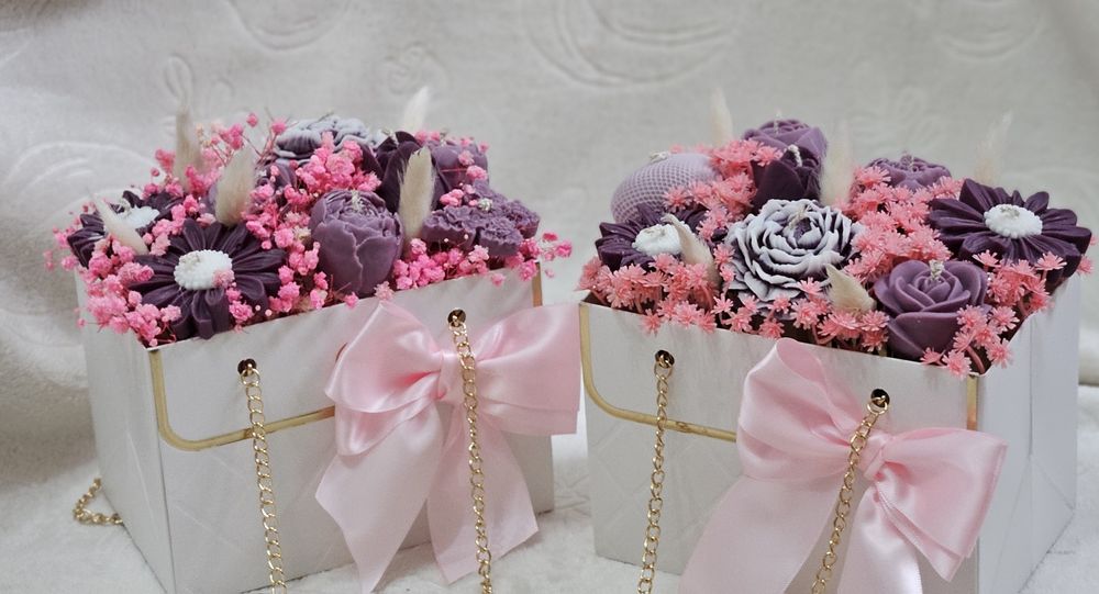 Букет от свещи за подарък