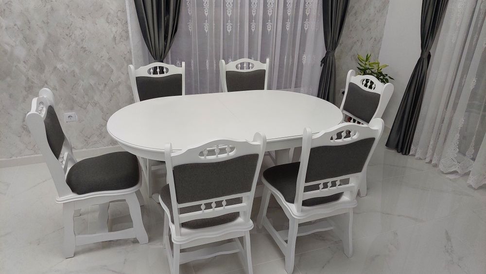 Vand Set Rustic Masa cu 6 Scaune!