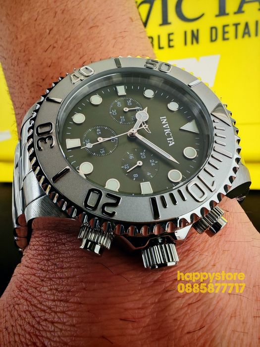 INVICTA Grand Diver Silver 48 mm, Инвикта нов ръчен часовник