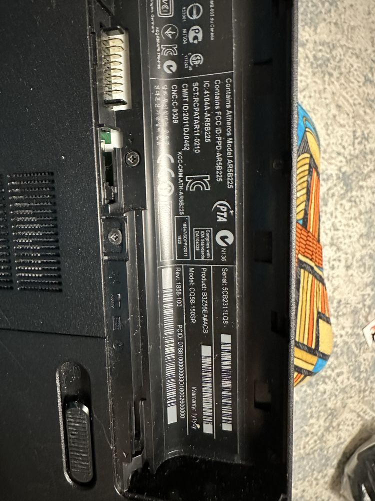 Ноутбук Compaq CQ58 рабочий