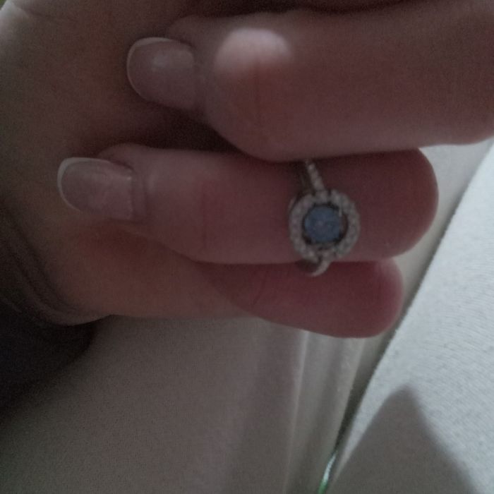 Inel swarovski de argint cu pietricica