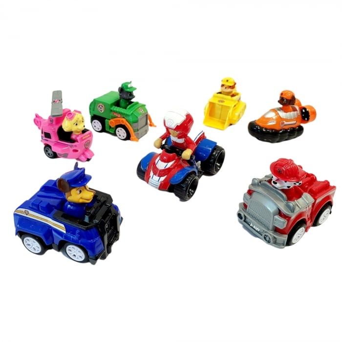 Set masinute si personaje Patrula Catelusilor, Paw Patrol, Chase, NOU