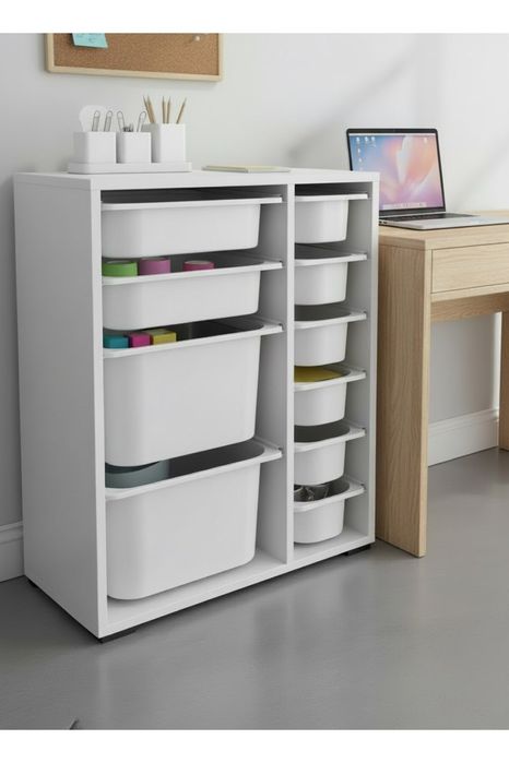 Мултифункционален Шкаф за съхранение със 10 кошници