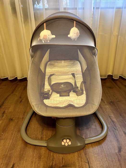 Електрическа бебешка люлка Cangaroo Axel-розова