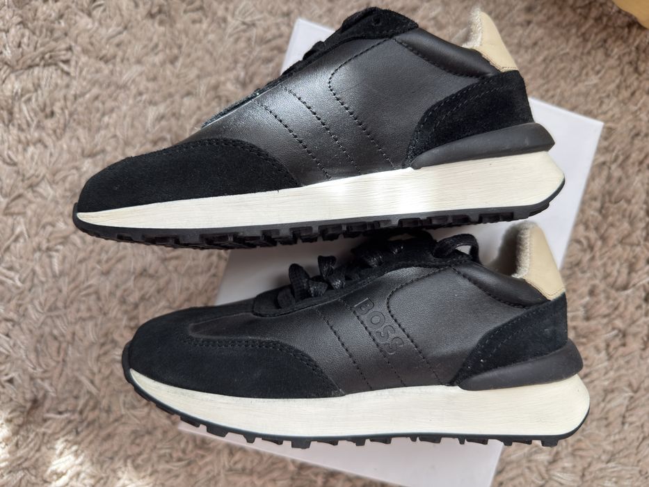 Обувки BOSS естествена кожа