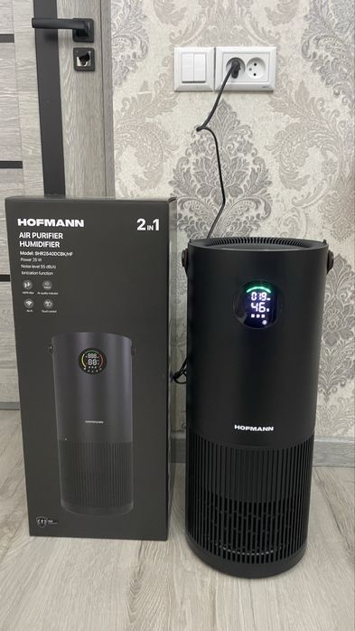 Скидка! 40кв/м Очестител и Увложнитель воздуха 2в1 Hepa фильтр