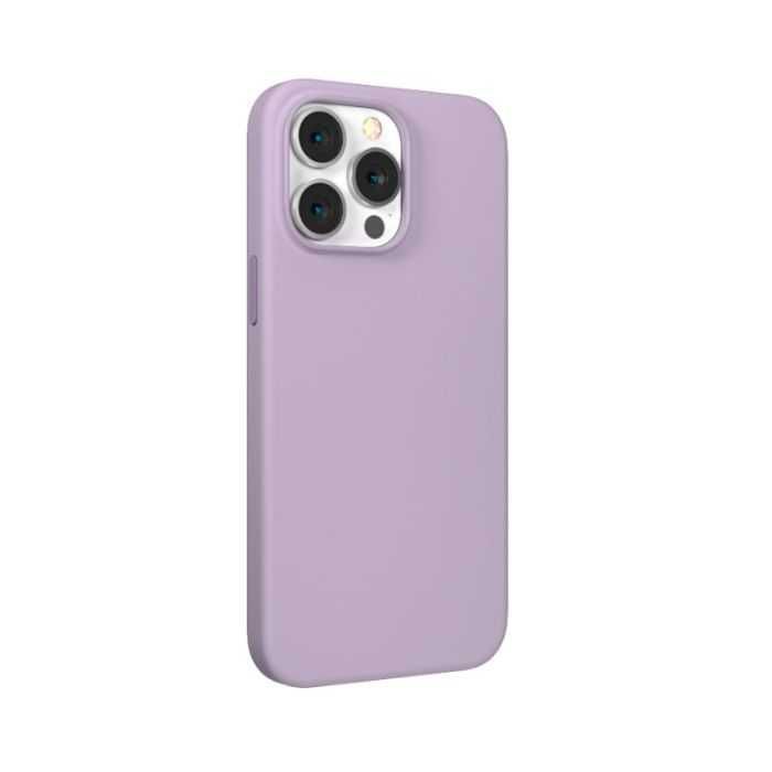 Husa iPhone 14 Pro Max Silicon,Microfibra Alcantara Premium Purple