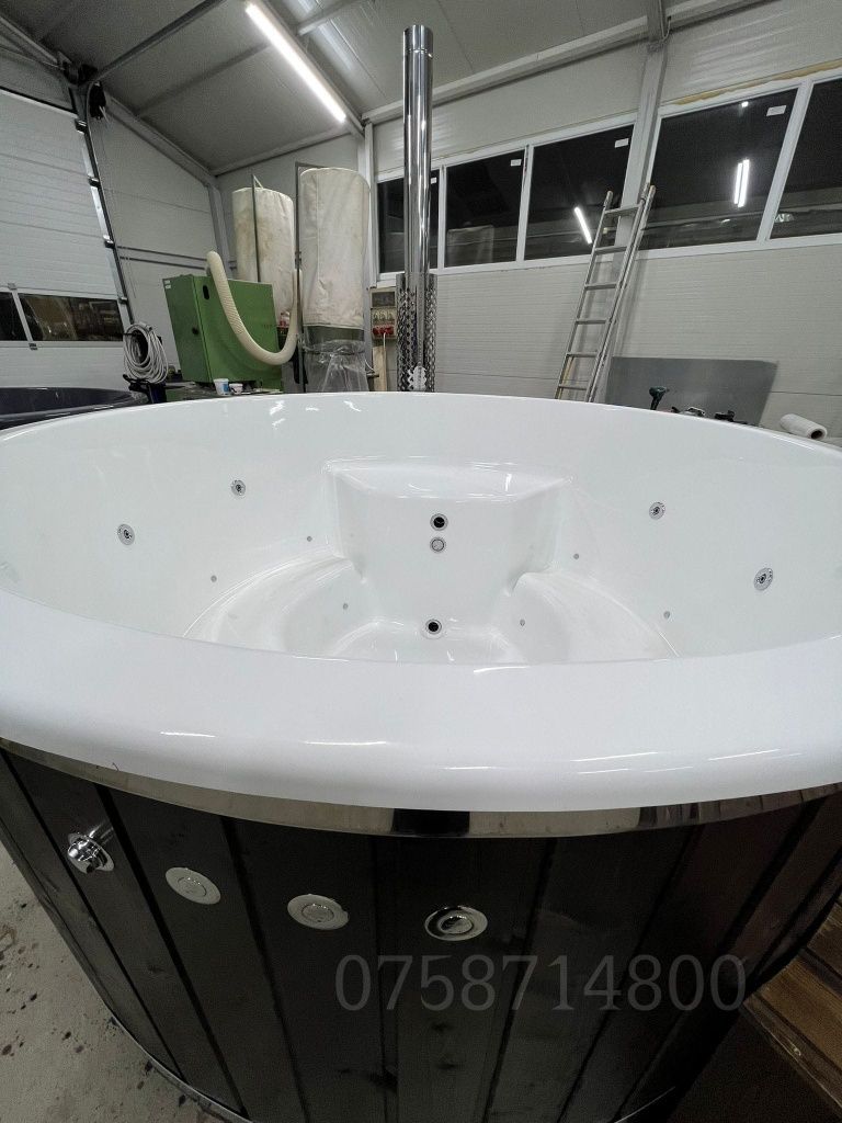 Ciubăr din fibra tip jacuzzi PREMIUM