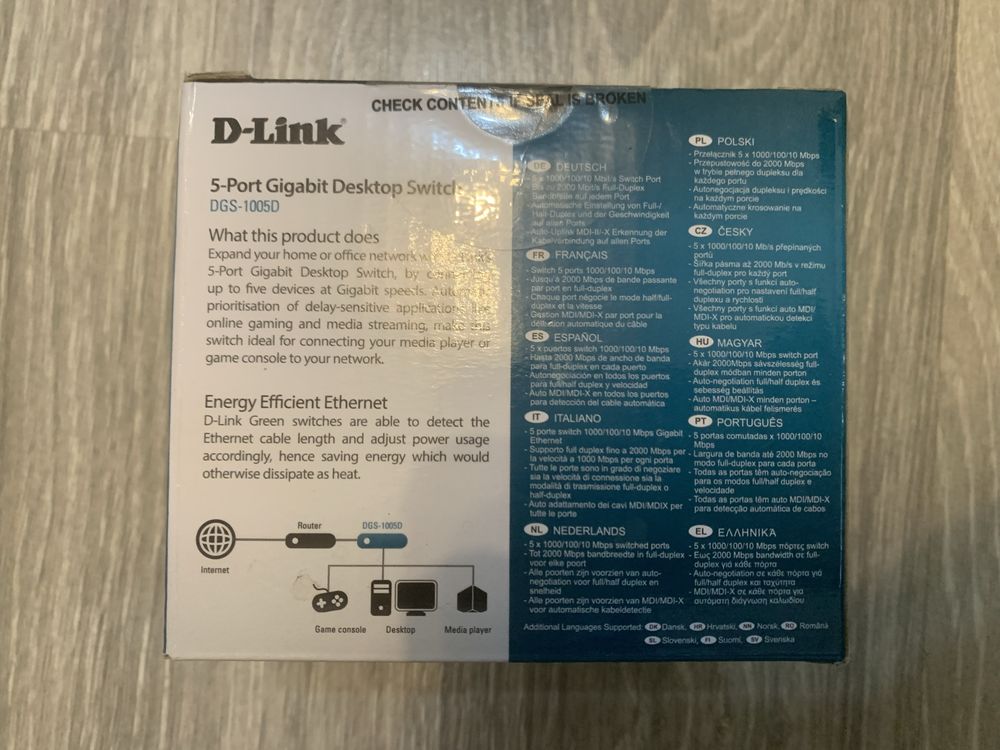 Switch D-Link DGS-1005D, 5 porturi Gigabit, alb