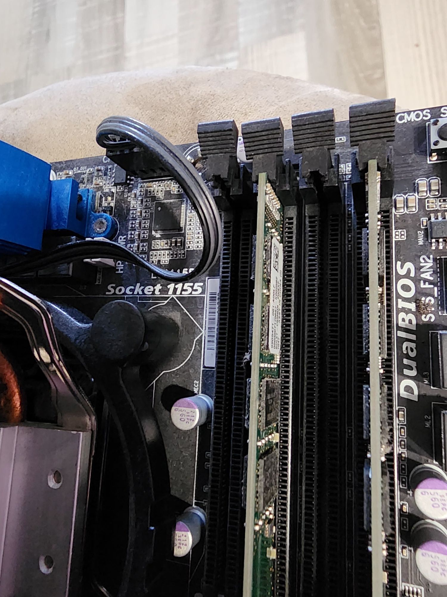 Дънна платка Gigabyte - 1155 + cpu + ram