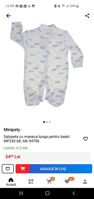 Salopete bebe mărimea 62