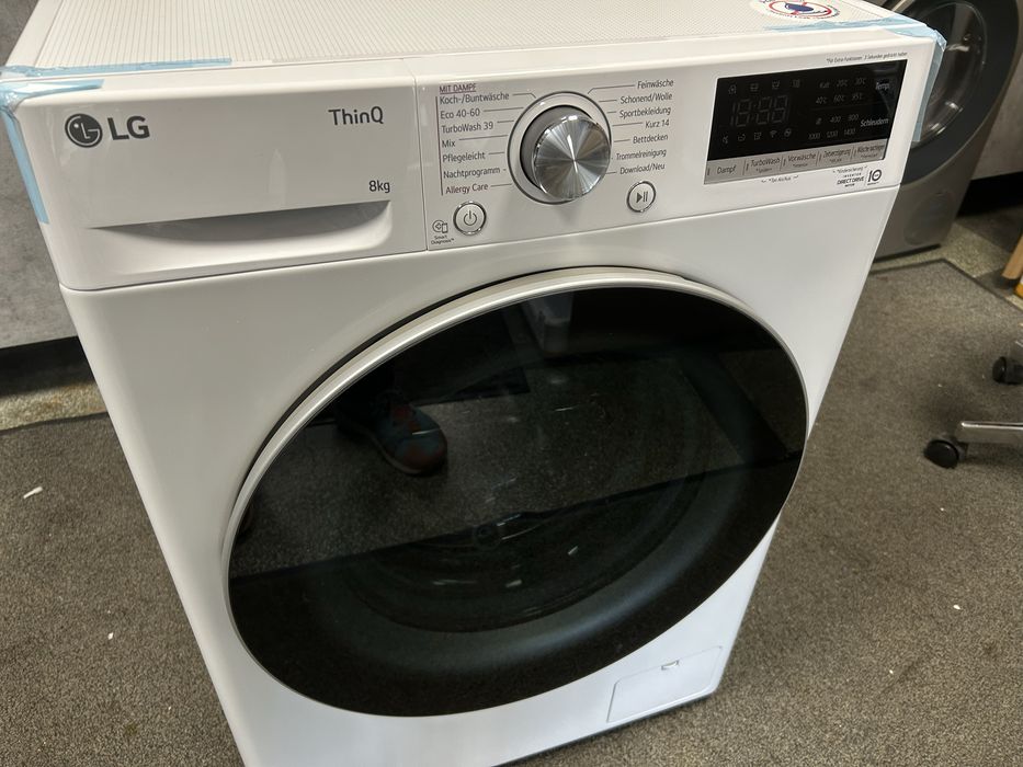 Нова Клас А+++ Пералня LG 8 KG 1400 OБ , DIRECT DRIVE , STEAM