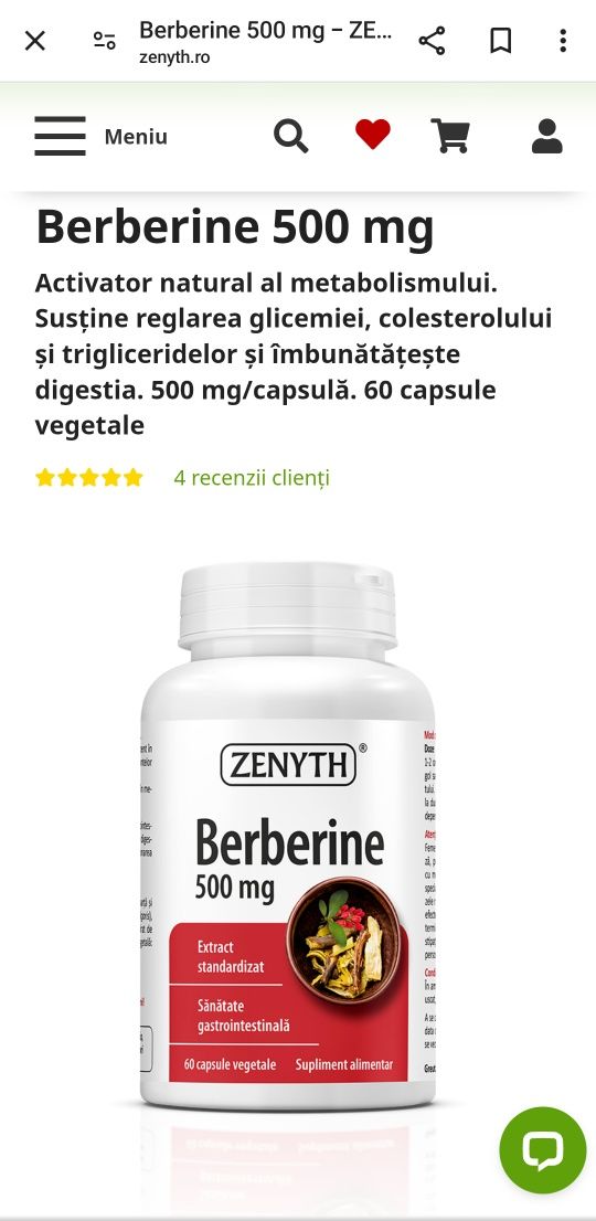 Berberine, Apple Cidru - Otet de mere slabit