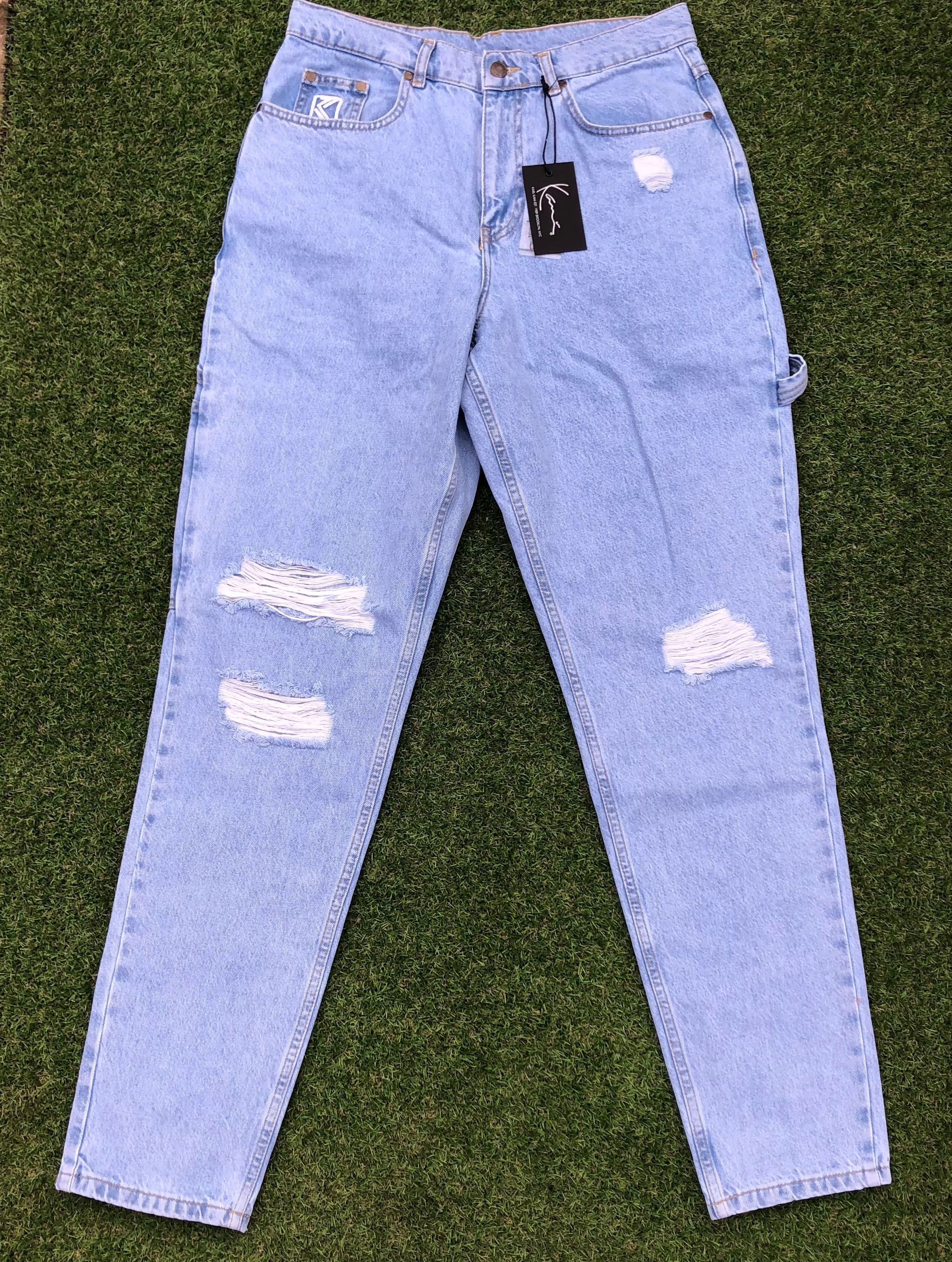 Karl Kani Retro Tapered Distressed Jeans