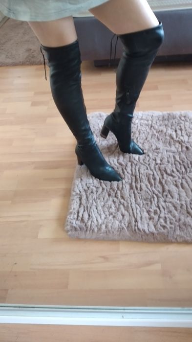 Cizme dama toc patrat