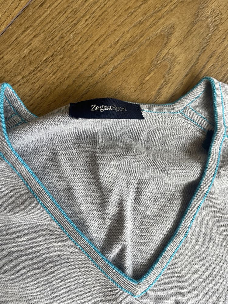 ZEGNA Sport : V Neck Pull - размер S / Оригинал