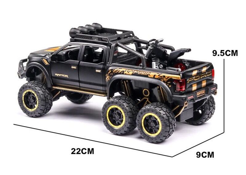 Macheta auto jucărie Ford Raptor, metalica, noua, scara 1:28